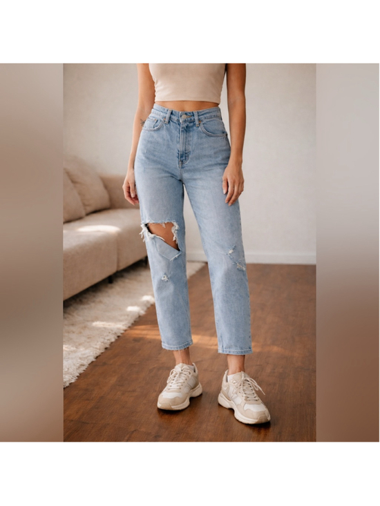 Abercrombie & Fitch Denim - Abercrombie & Fitch Curve Love Ultra High Rise Ankle Straight Jeans